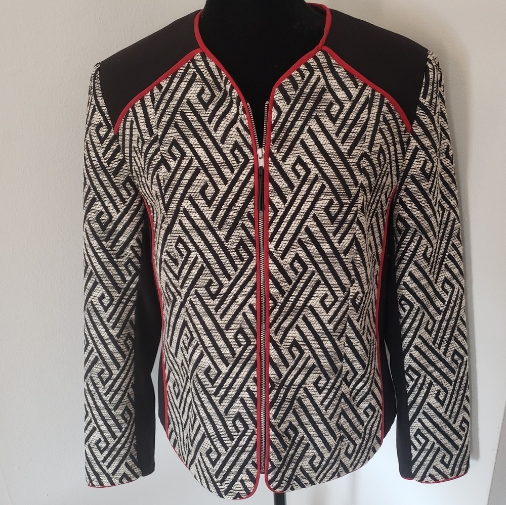 Graphic print blazer NWT